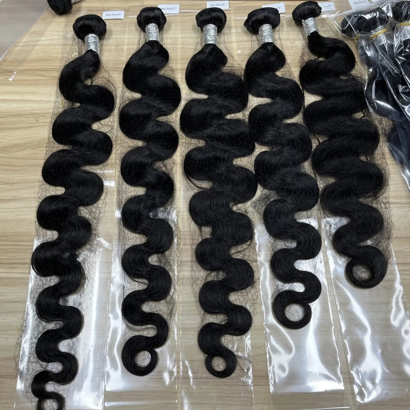 Burmese Raw Human Double Drawn Hair Bundles